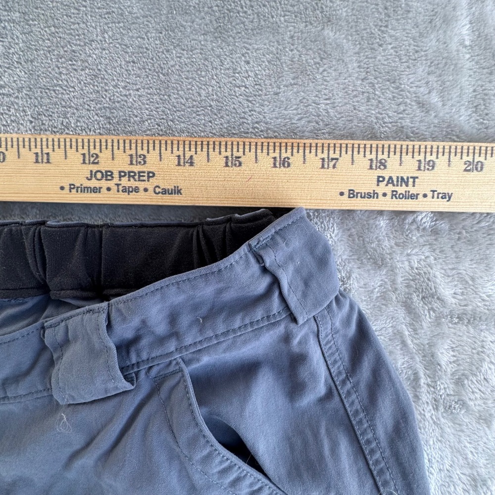 Duluth Trading Co Mens Gray Nylon Cargo Pants XL x 34 Elastic Waist Work Hiking - Picture 6 of 12